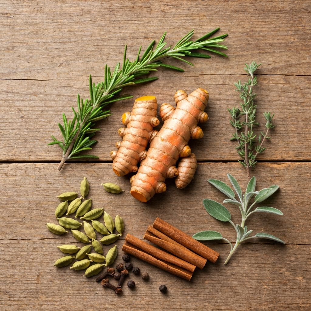 Natürliche Gewürze und Kräuter